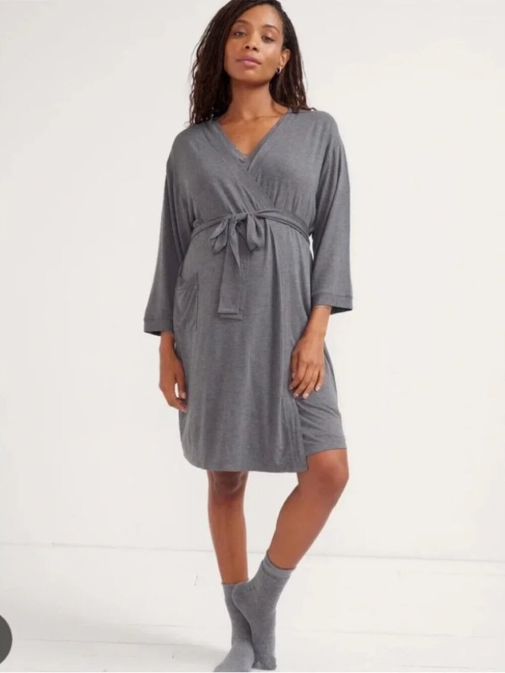 Hatch Gray Bamboo‎ Blend Robe